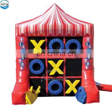 Interactive fun Inflatable 4 Spot and Tic Tac Toe 2 Sides Inflatable Games Carnival Party Fun Time