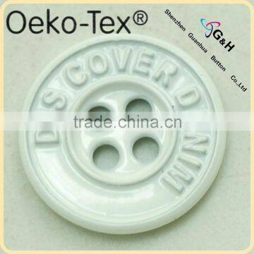 zinc alloy white metal button