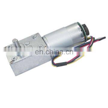 High Torque Brushed DC 12v 24v Encoder Motor 555 DC Worm Geared Box Motor