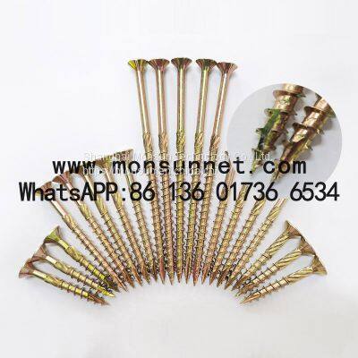 Type 17 point cutting poinnt chipboard screw double countersunk head wood screws manufacturer