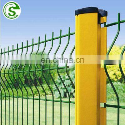 Galvanized Powder Coated Welded Wire Mesh Fence Designs and Triangle Bending Fence