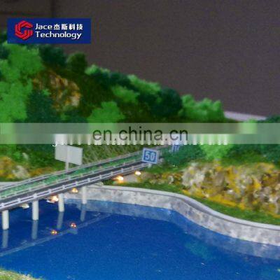 Real estate usa development building model outdoor decorative custom design landscape resin