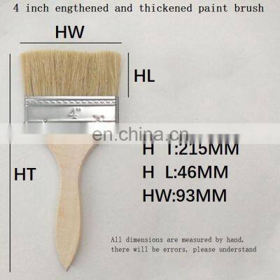 4 Inch Ordinary Professional 100% High Quality Oil Painting Brushes Paint Brush photo-2