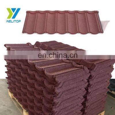 Building material stone coated roof tile 1340mm*420mm*0.4mm sample