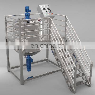 stainless steel 1000L mixer tank homogenizer for carbomer gels