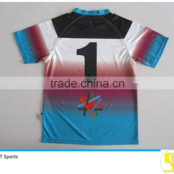 Specialized 100% Polyester Made Sublimation Custom Rugby Jersey