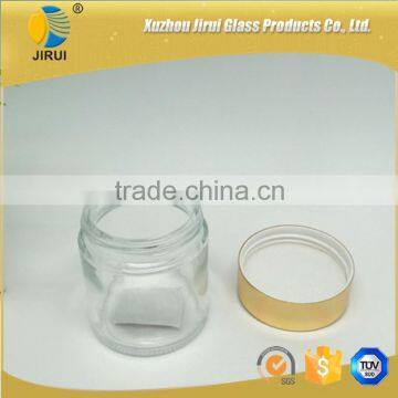 100ml round clear cosmetic cream glass bottles or jar