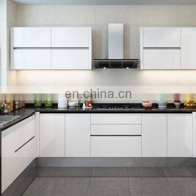 Modular High Gloss White Lacquer MDF Kitchen Furniture Modern Kitchen Cabinet Designs