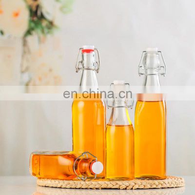 Multifunction Reusable Media Travel Kitchen Oil Large 250ml Glass Storage Bottles