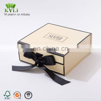 Custom cardboard  flat pack folding box packaging magnetic paper foldable gift box