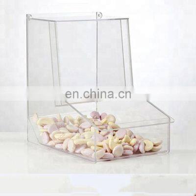 Clear Acrylic Pick and Mix Gravity Feed Boxes Bins