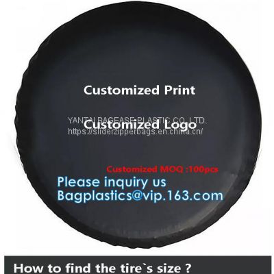 Custom Car Wheel Spare Wheel Cover Tyre, Spare Tire Cover, PVC, PU, Oxford, Nylon, Pajero Spare Tire Cover