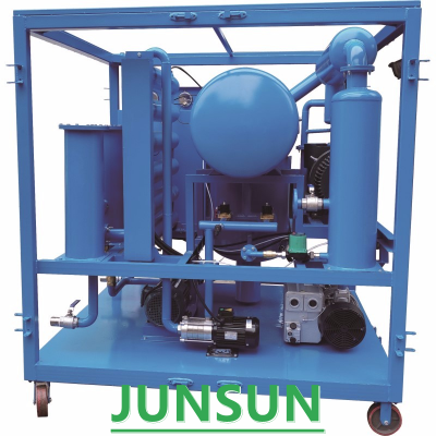 High-quality JUNSUN 4500 LTRS/HOUR Vacuum Dehydration Type Transformer oil Treatment Machine