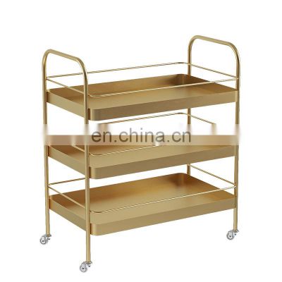 Beauty Salon Trolley Rack Nail Barber Shop Special Trolley Multi-function Storage Rack Mobile Tool Cart