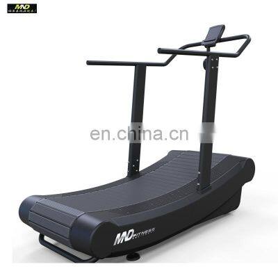 Factory direct sell new model commercial no power curved treadmill