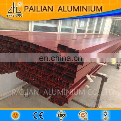 Export Quality Wood Grain Aluminium Square Tube Profile,6063 t5 6061 t6 Fluorocarbon Coating Aluminium Profile Guangdong Factory photo-2