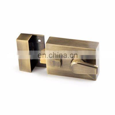 Brass Cylinder With Brass Key Polished Chrome Zinc Heavy Duty Night Latch Dead Lock photo-2