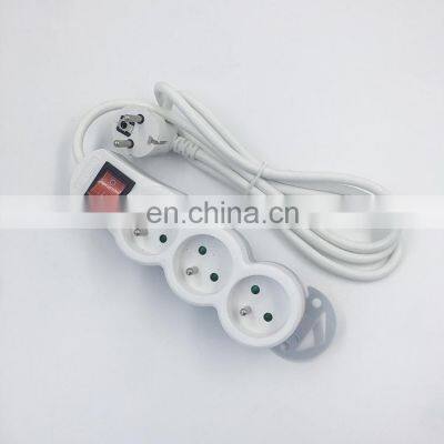 Cable D'extension Avec Interrupteur Francais Prises Mural Multiples Changer 5 Voies photo-3