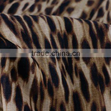 Screen Printed Linen Fabric Wholesale,leopard Print Dress Fabric,100% Linen Fabric