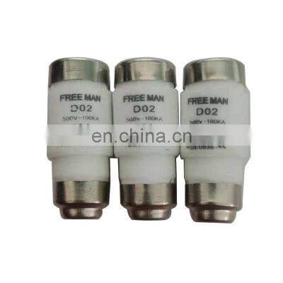 NEZD Fuse  Rated  current 63A D02 Rated voltages 400 V AC/ 250 V DC Original NEZD fuse links Protect electricity safety