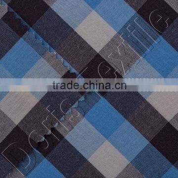 CHECK POPLIN COTTON YARN DYED TEXTILE FABRIC