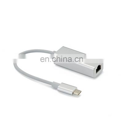 Universal USB C 3.1 Ethernet Adapter Network Card USB Type-C to Ethernet RJ45 Lan for MacBook Windows 7/8/10 Laptop 100Mbps