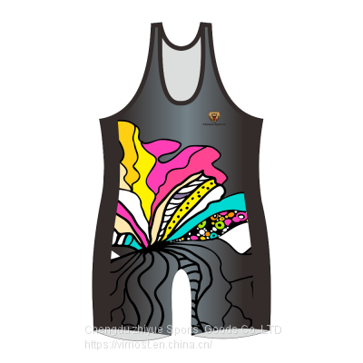 Custom Sublimation Wrestling Singlet