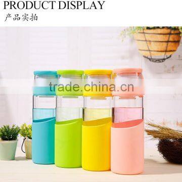 2016 New style glass water bottle