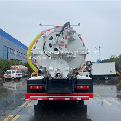 Shaanxi automobile single bridge cleaning Sewage Suction Truck