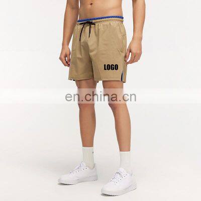 Custom Logo Quick Dry Wholesale Workout Fitness Training Gym Sports Shorts With Pocket Marathon Jogging Wear For Men