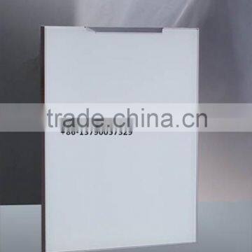 Frameless Glass Kitchen Cabinet Door with Polished Edge Handle