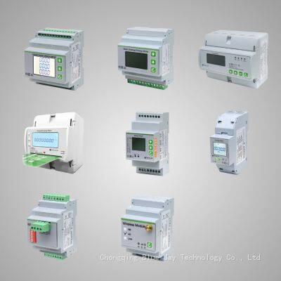 DEM-4M3C Three Phase KWH Electric Meter RS485 Din Rail Energy Meter With LCD Display photo-2