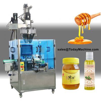 Automatic Face Cream Lotion Body Gel Cosmetics Cream Bottle Rotary Filling Machine