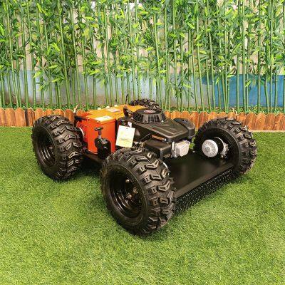 Custom order Tracked remote control lawn mower China supplier manufacturer