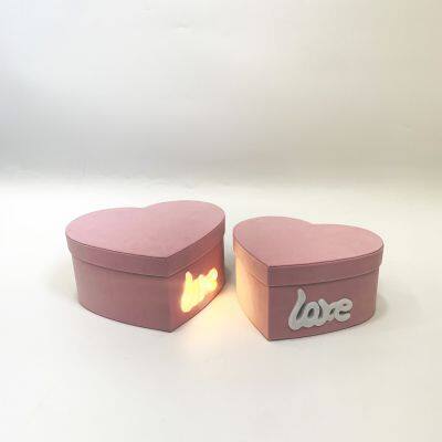 Инновационная упаковка подарков на День Матери 2025 года. 2 штуки сердечных коробок для подарков со светодиодными лампами в форме сердца для Дня Святого Валентина photo-5