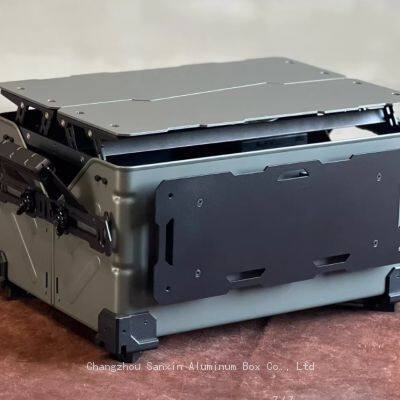 Тактический складывающийся боковой панель для походов на природу, в открытом коробе – расширяемый рабочий стол и многофункциональное подвешиваемое аксессуар