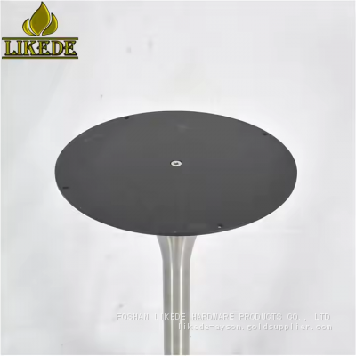 Hot Sale 304# Stainless Steel Table Base Metal Trumpet Tulip Design Outdoor Living Room Bedroom-Coffee Dining Granite Table photo-3