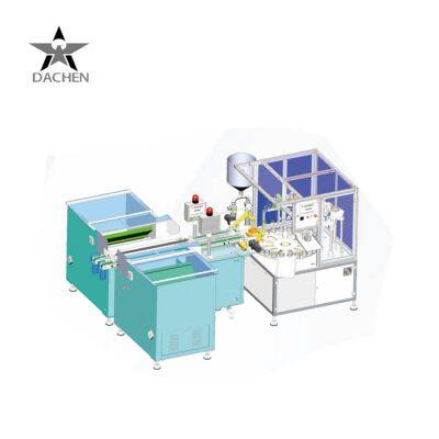 Automatic Double Head Cosmetic Laminate Tube PE Hose Filling and Sealing Machine