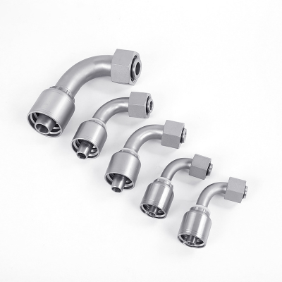 Parker  One-Piece Hose Crimp Fittings, Metric Crimp-Type Three-Piece Hose Fittings, Rubber Hose Crimp Fittings