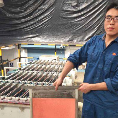 High current density copper electrolytic cell