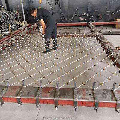 300 Mesh Size Rockfall Protection Wire Rope Net With Welding & Bending for Long-Life Railway Side Slope Stabilization