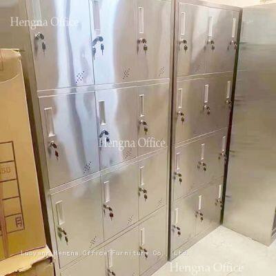 15-Door Stainless Steel Personal Locker for Office Employees – Compact Multi-Unit Design for Workspace Efficiency photo-4