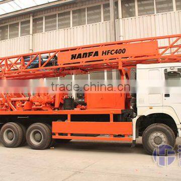 exported to Tunisia 400 meters depth HFC400 truck mounted water drilling rig