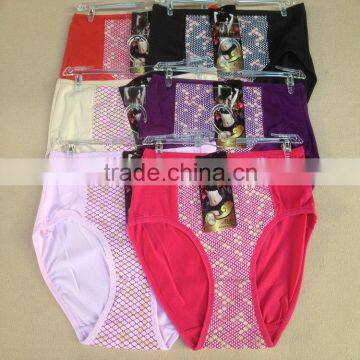 0.54USD High Quality Cotton Material Beautiful Fat Lady Panty/Panties/Thongs(jlhnk220)