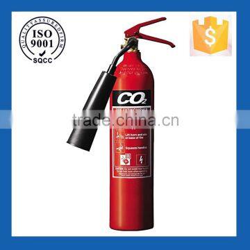 Carbon dioxide agent fire extinguisher chrome with ISO, CE, EN3