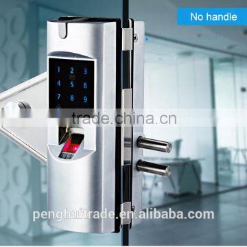 Zinc Alloy touch screen glass door smart digital fingerprint glass door lock