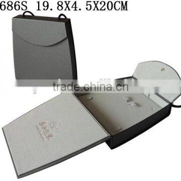 P1686W2 Cardboard Paper Watch Box WIth Snap photo-3