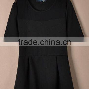 Fashion Ruffle T-shirt Dress Design for Girls Screen Printing Blouse photo-3