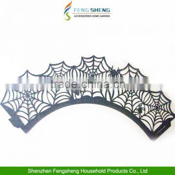 25pcs Halloween Spider Web Cupcake Muffin Wraps Wrappers Cases Cake Decorating photo-3