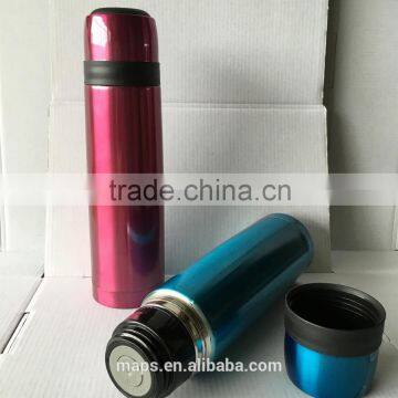 500ml Metallic Color Vacuum Thermo Flask Stainless Steel Thermos bottle